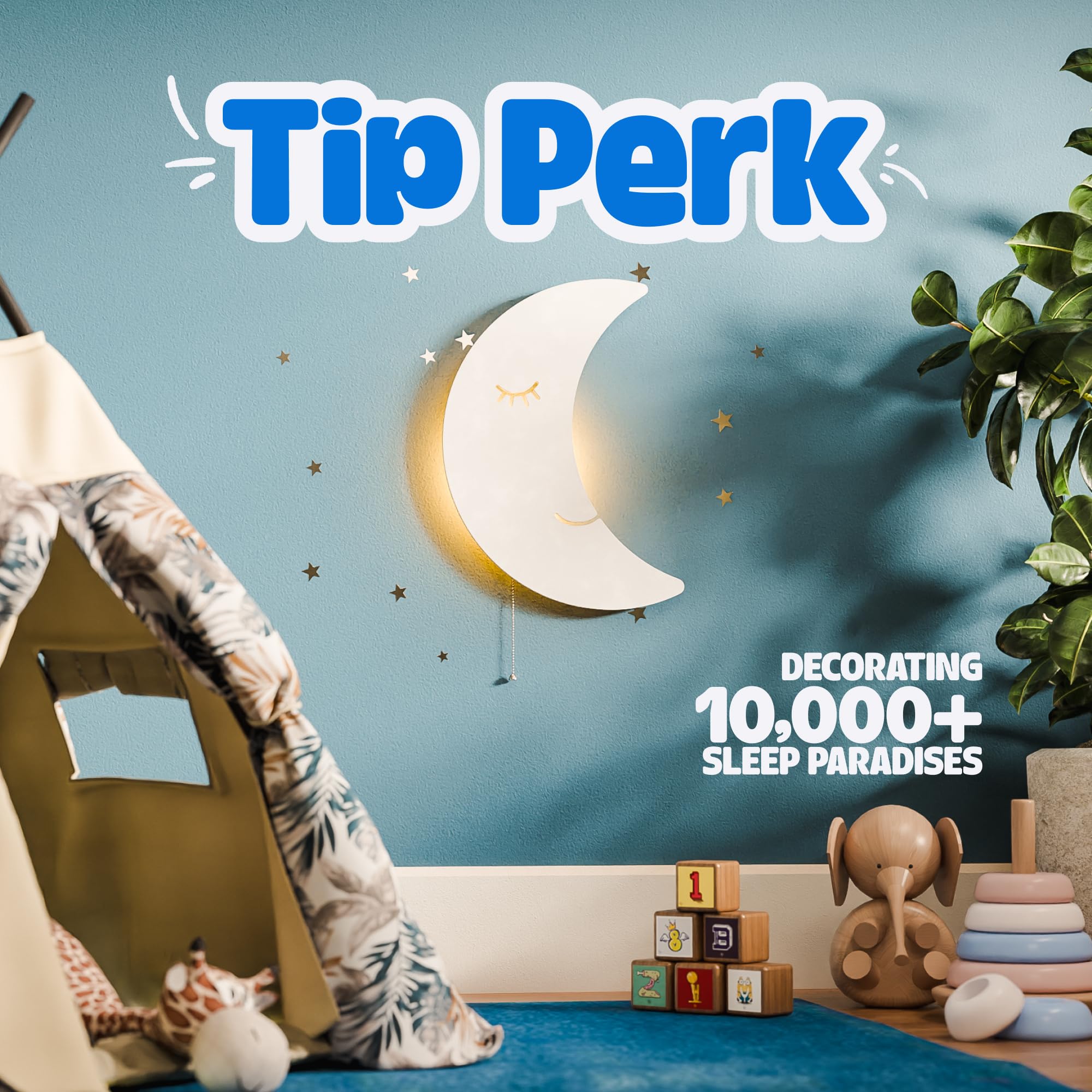 Tip perk Durable LED Moon Lamp runs efficiently with low energy use