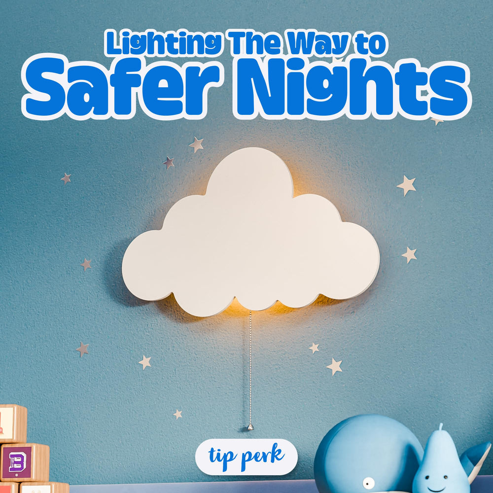 Tip perk easy-install cloud lamp uses screws for quick mounting.