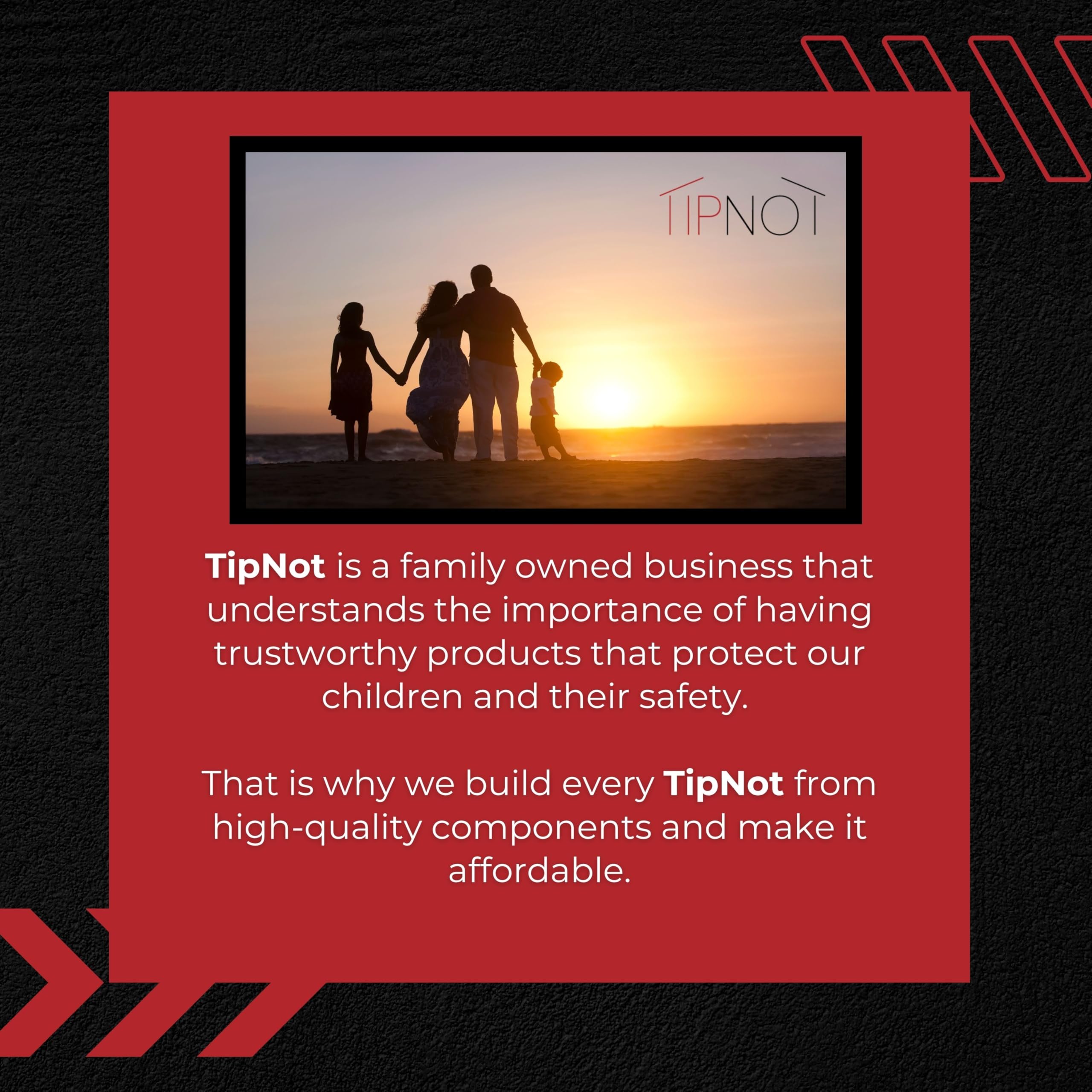 TipNot invisible once installed, keeping furniture safe without altering appearance.