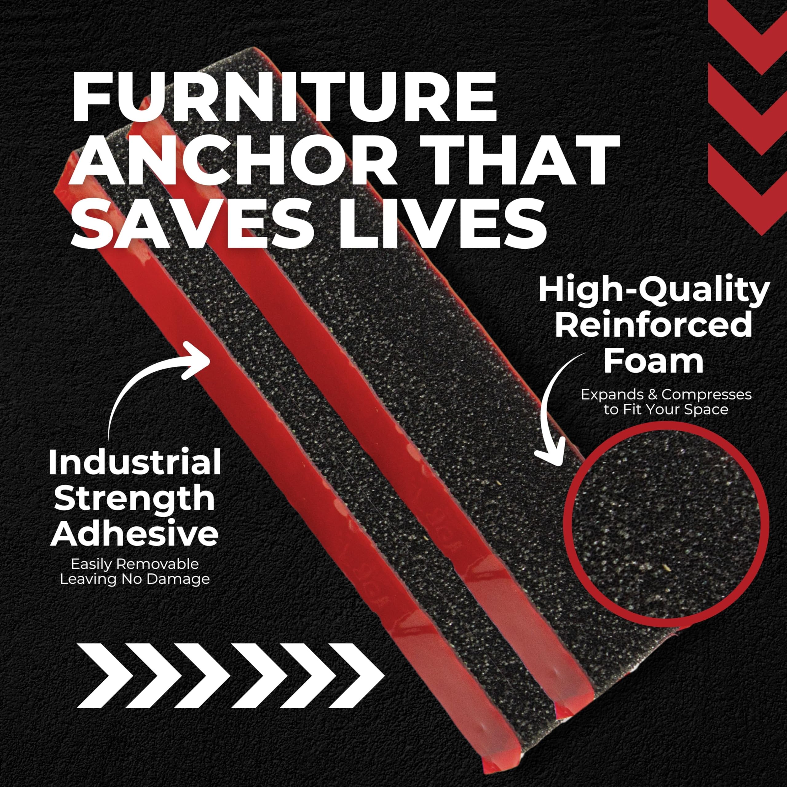 TipNot low-profile anchors hide behind furniture, preserving aesthetics while boosting safety.