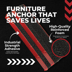 TipNot low-profile anchors hide behind furniture, preserving aesthetics while boosting safety.