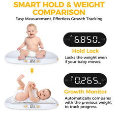 TIPRE baby-scale lcd-display offers a bright, clear reading from any angle.