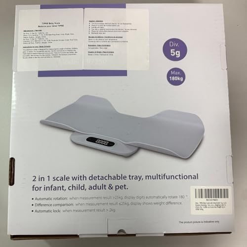 TIPRE scale designed for cats with a gentle, stable weighing surface.