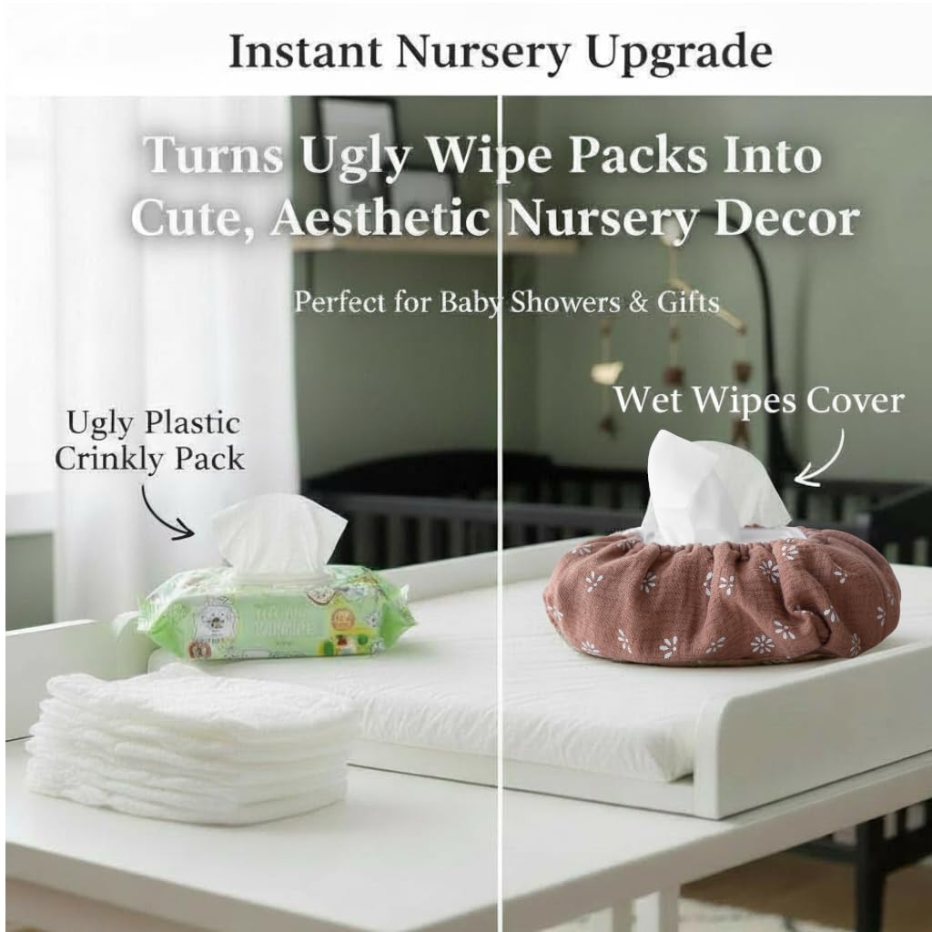 TISU wipes cover elastic-edge shows quick installation for daily diaper changes