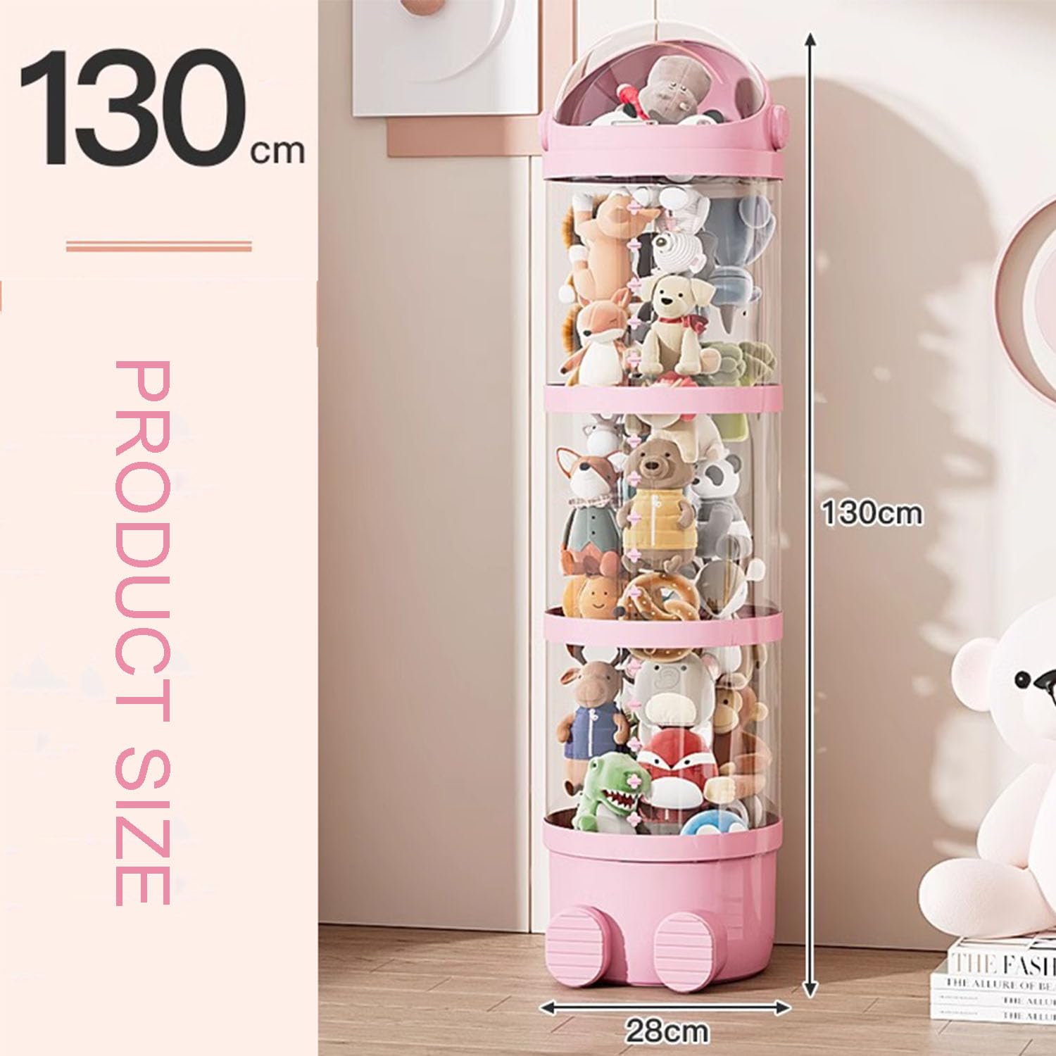 TISWEET storage tube with height of 51 inches showcases tall, organized display