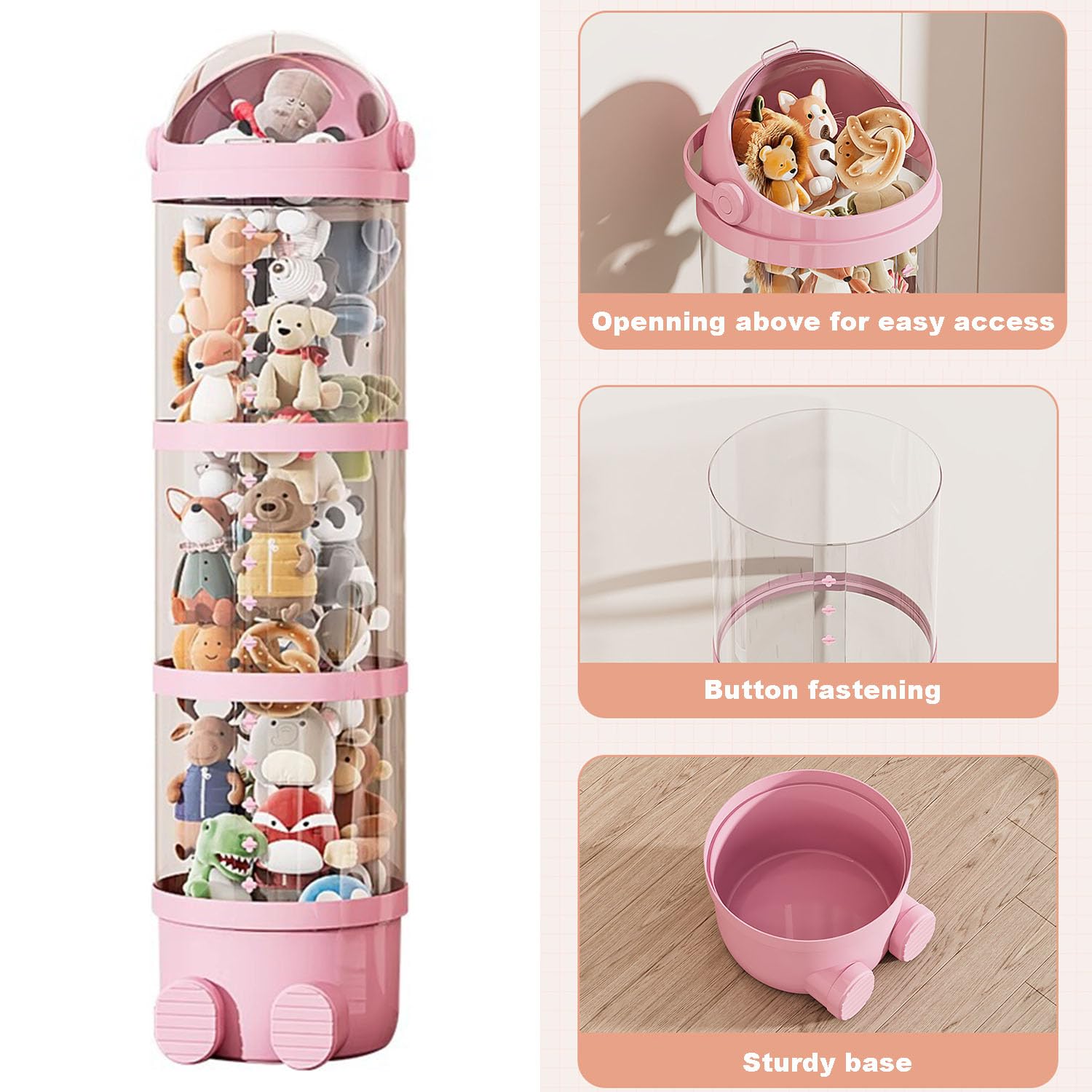 TISWEET transparent tube design lets kids spot favorites quickly