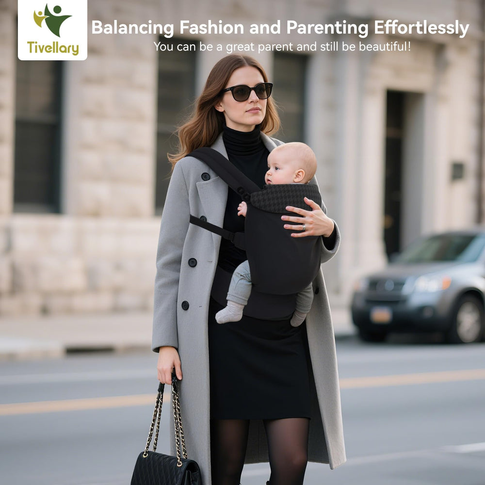 Tivellary Lyocell-fabric carrier focus on breathable material for baby and parent comfort.