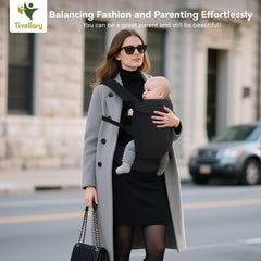 Tivellary Lyocell-fabric carrier focus on breathable material for baby and parent comfort.