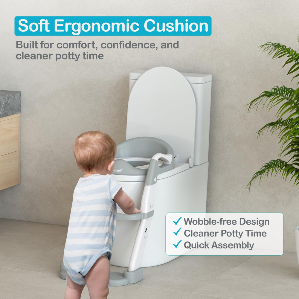 TIVONEL anti-slip base keeps the seat stable on floors.