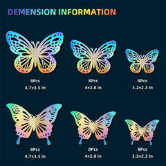 Tixiquns butterfly wall decor style1 medium creates eye-catching 3D detail on surfaces.