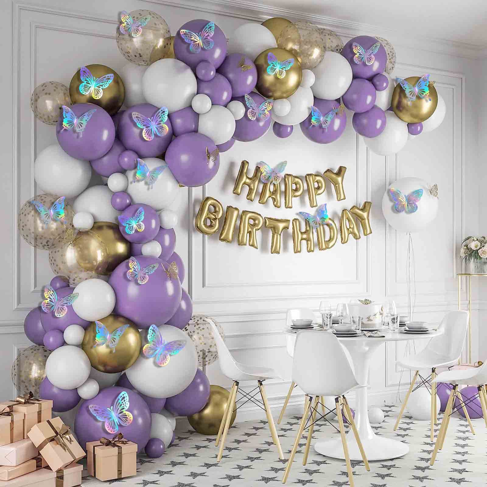 Tixiquns butterfly wall decor style2 medium enhances party decor with lifelike sparkle.