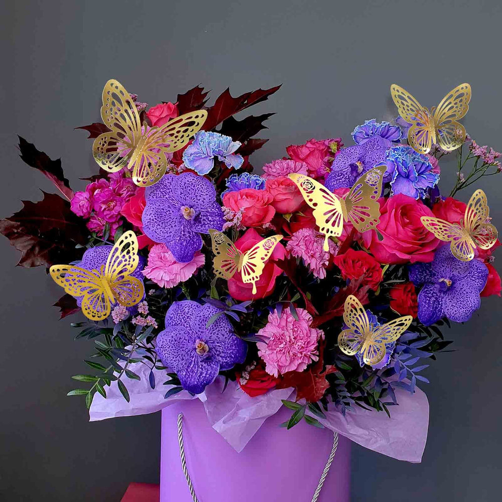 Tixiquns Gold Butterflies room-decor creates whimsical nursery or kids space.