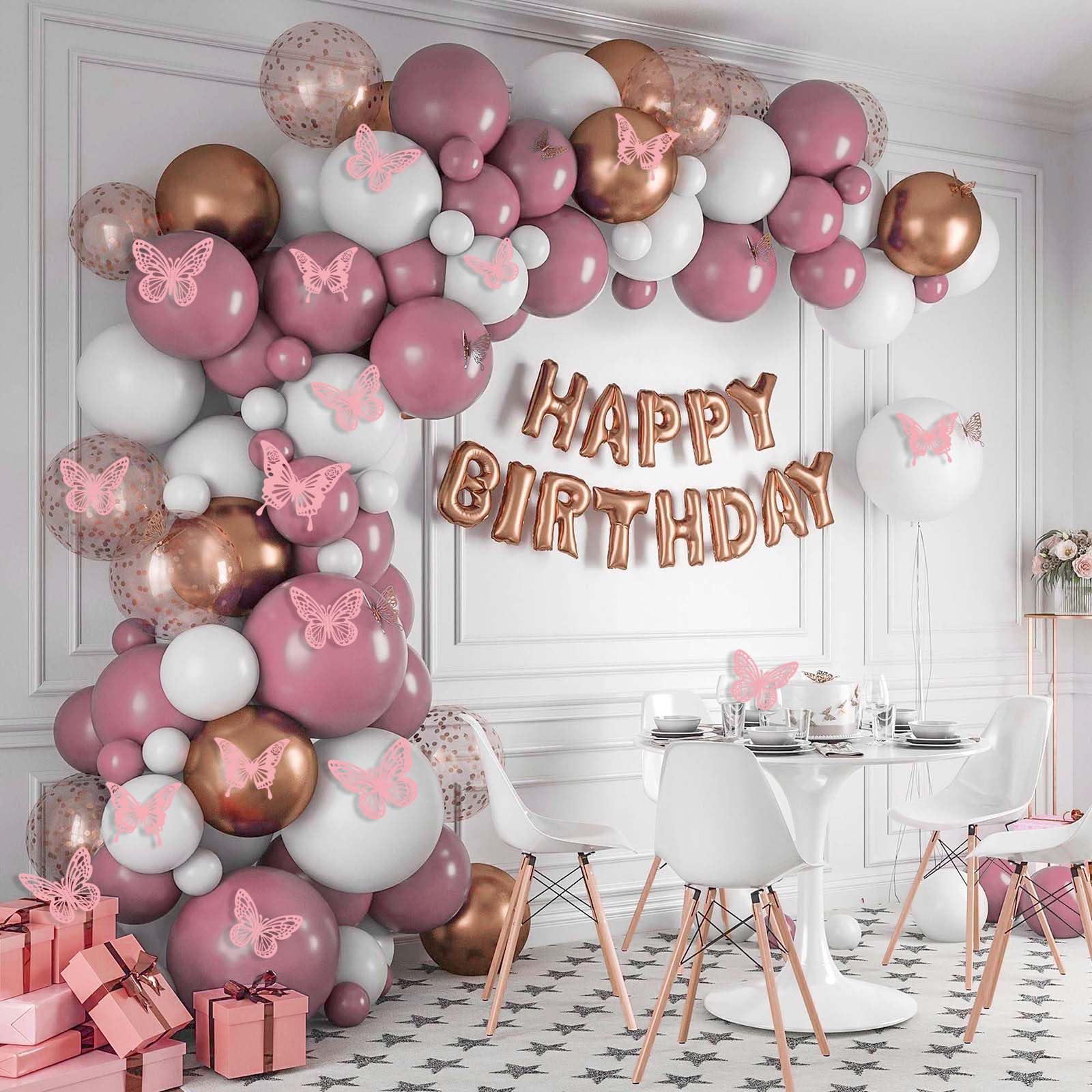 Tixiquns pink butterfly decor small butterflies perfect for ceilings or garlands.