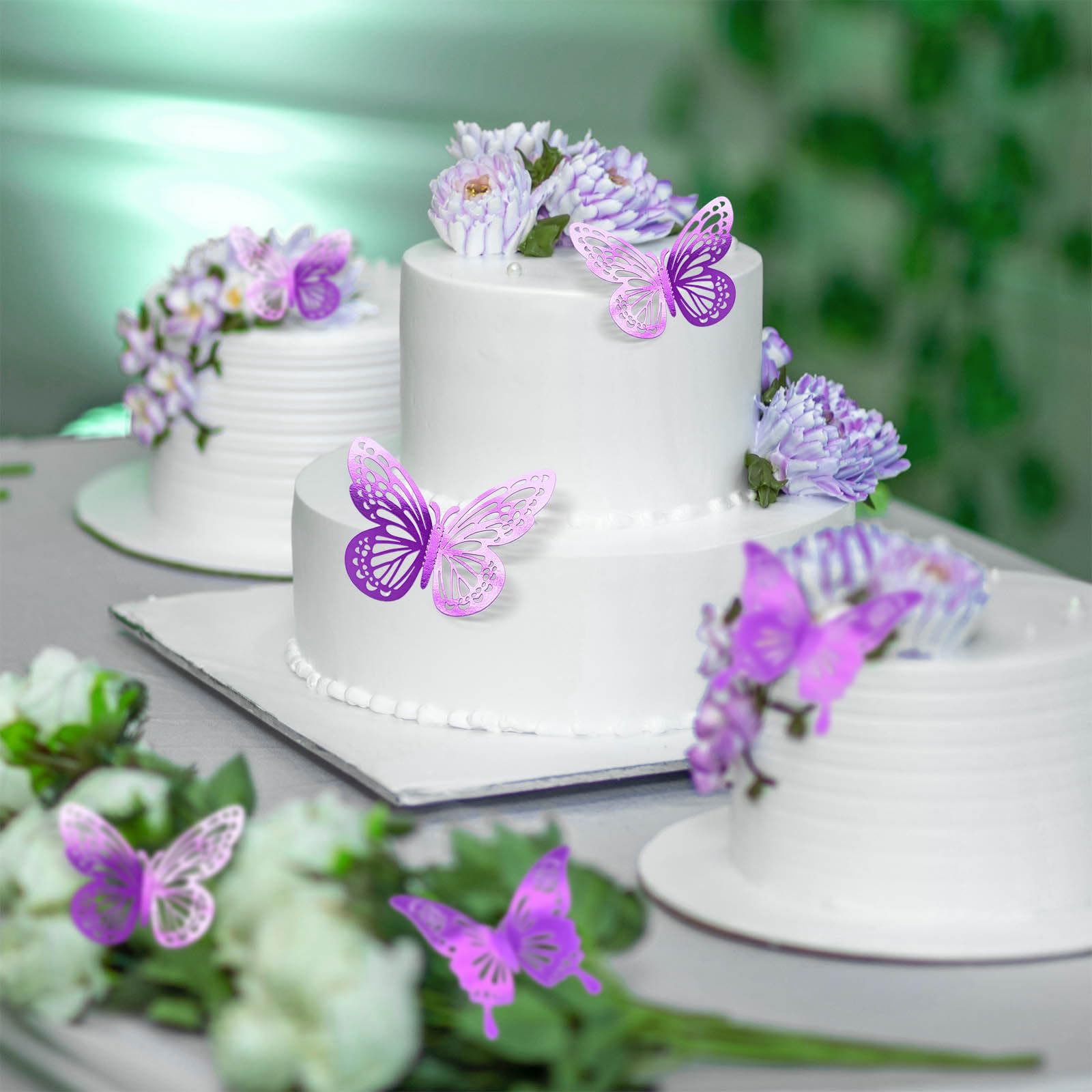 Tixiquns 3D butterfly with adhesive dots for quick indoor decorating.