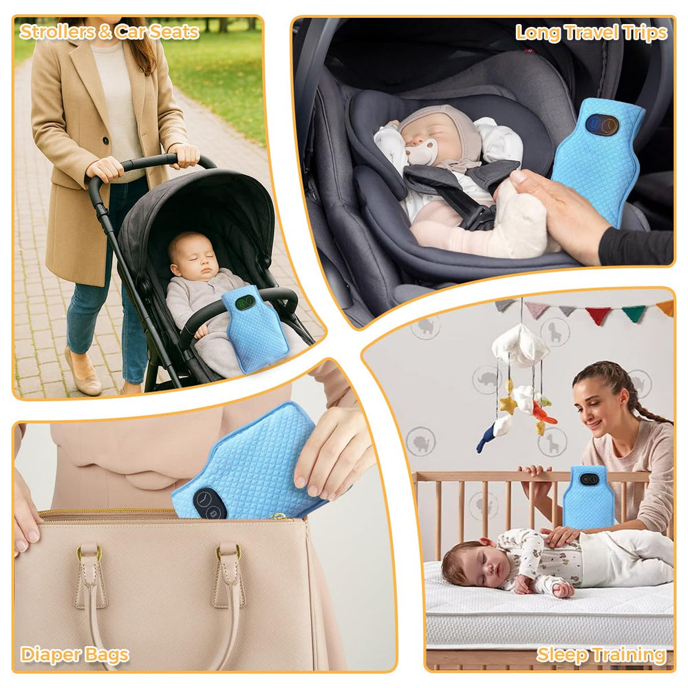 Tiiyee Type-C charging design for travel-ready baby sleep soother