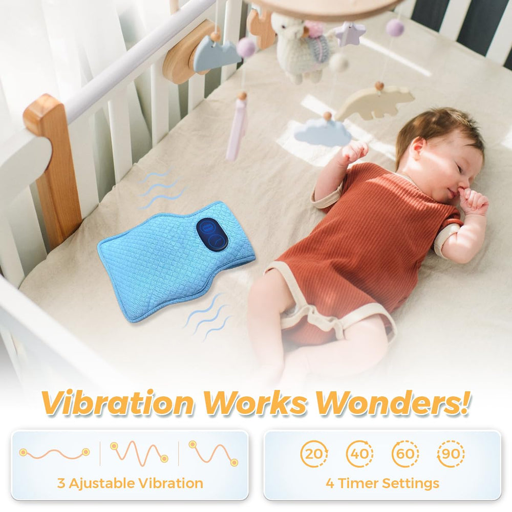 Tiiyee Vibrating Mattress Pad setup demonstrates portable sleep aid
