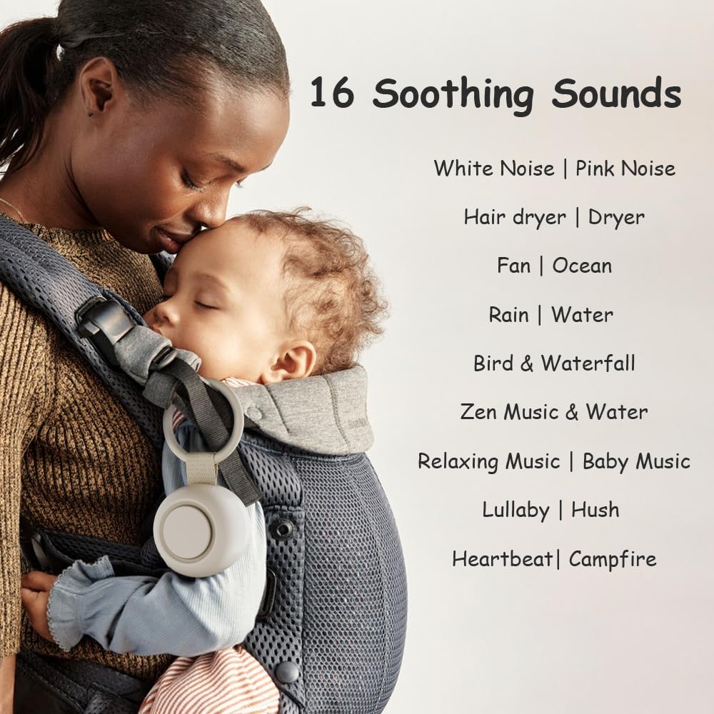 TKGOU 16-sounds mode offers white noise and lullabies for baby sleep