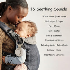 TKGOU 16-sounds mode offers white noise and lullabies for baby sleep