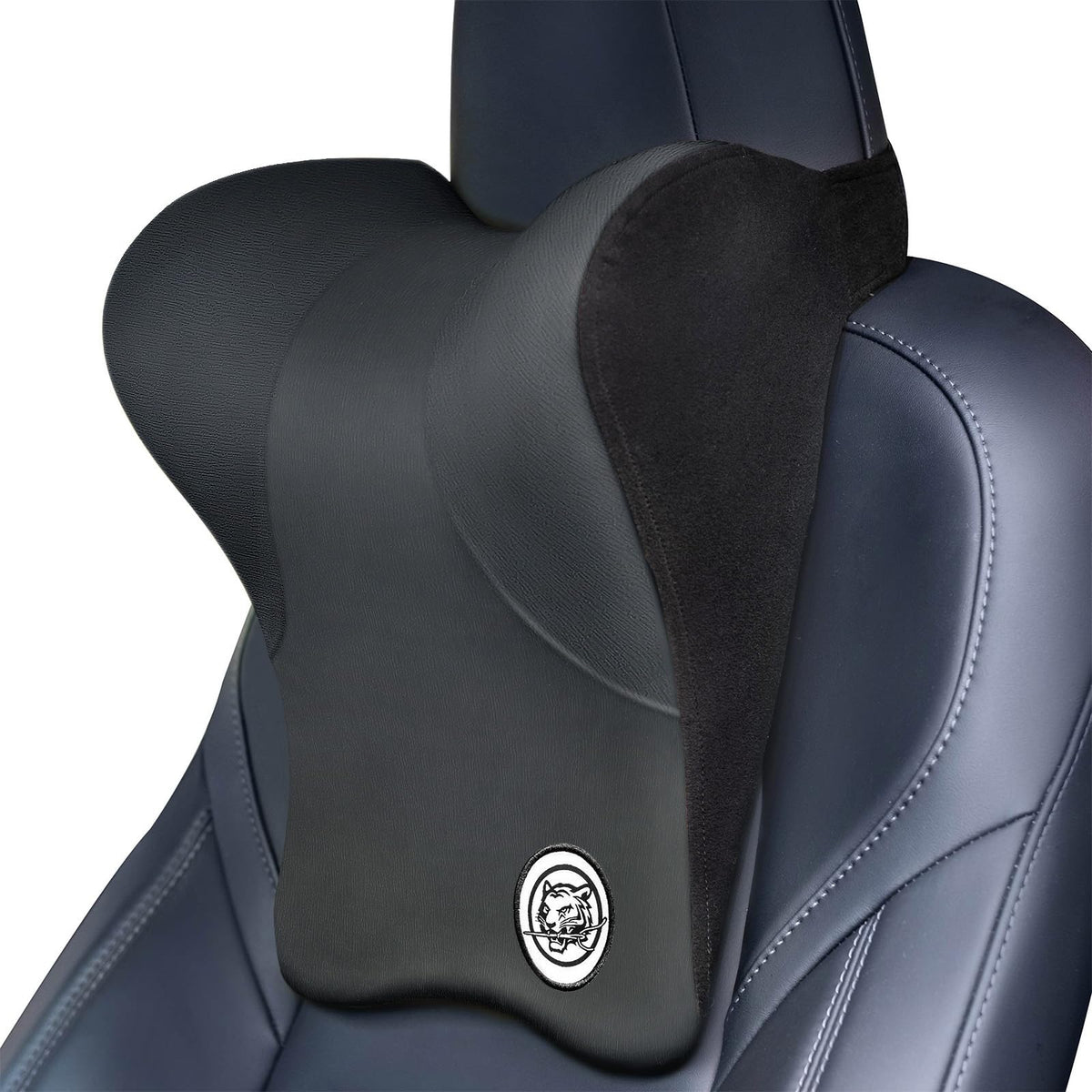 TKLoop car neck pillow front view shows plush memory foam support for comfortable driving
