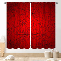 TKUYO super hero spider curtains showcase a bold hero pattern for a playful kids' room privacy.