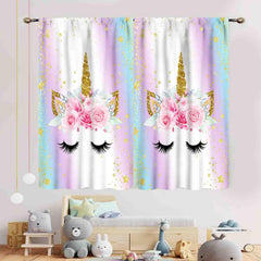 TKUYO Unicorn Curtains provide privacy while adding magical princess vibe