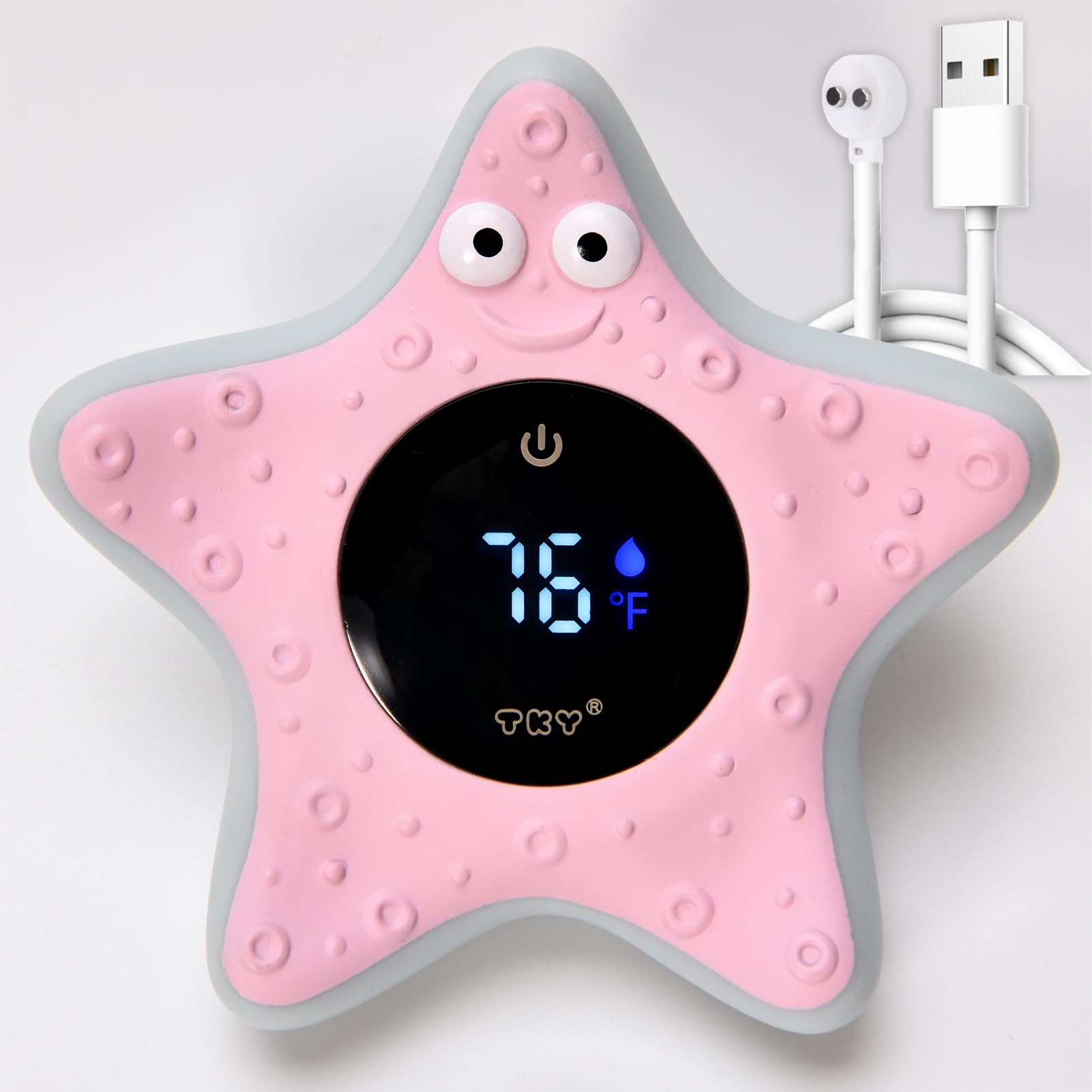 TKY baby bath thermometer floating toy shows water temperature for safer baths