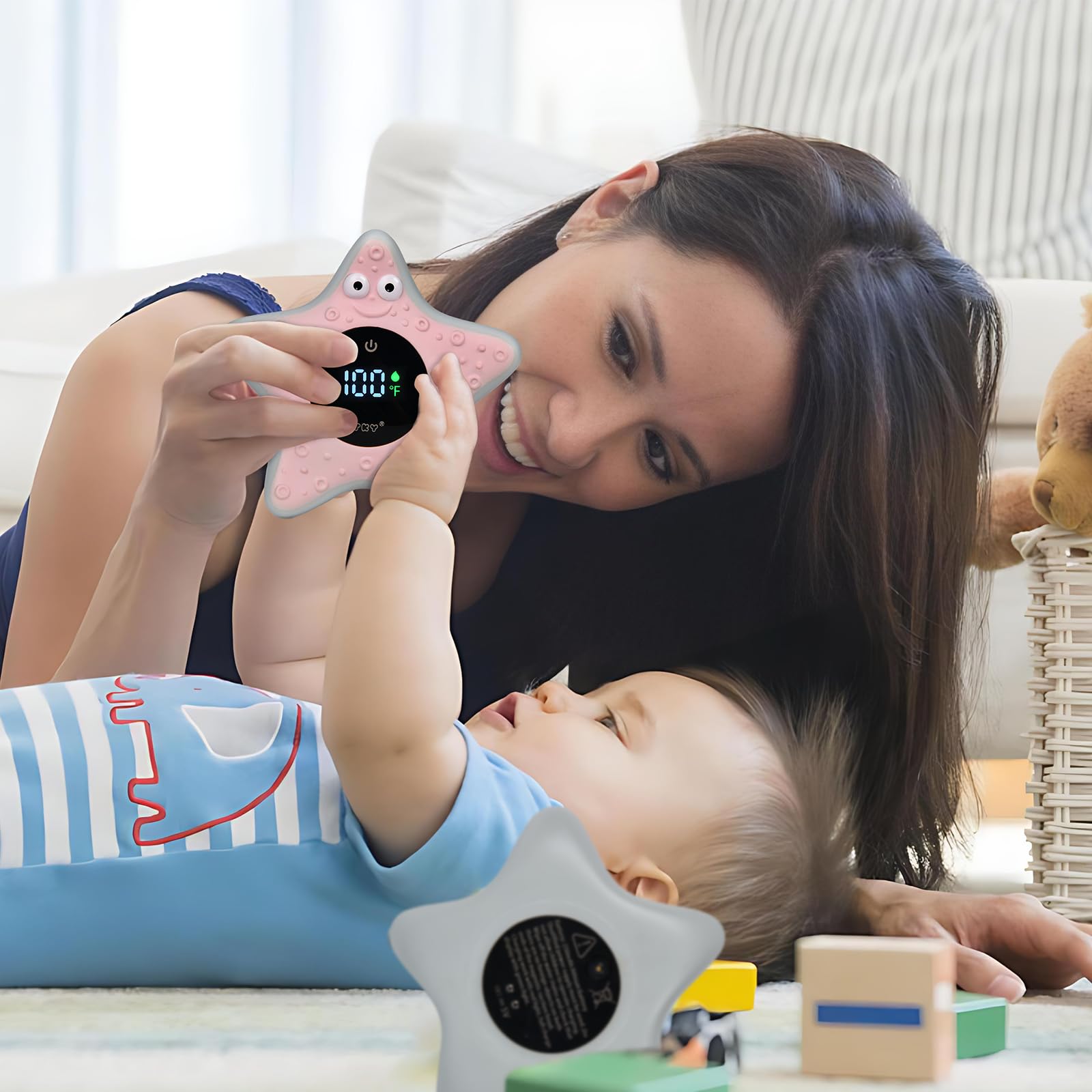 TKY baby bath thermometer smart alerts for easy checks during baths