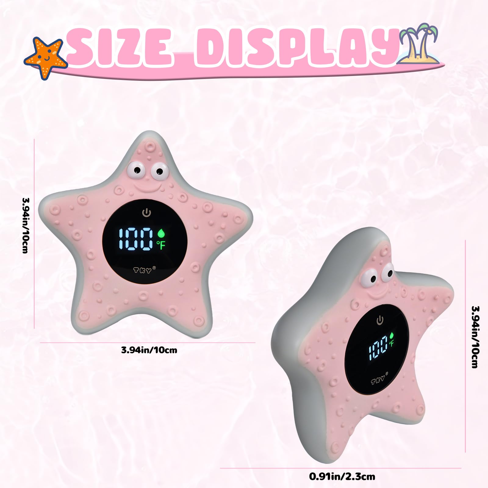 TKY bath thermometer soft floating design for easy in-water monitoring