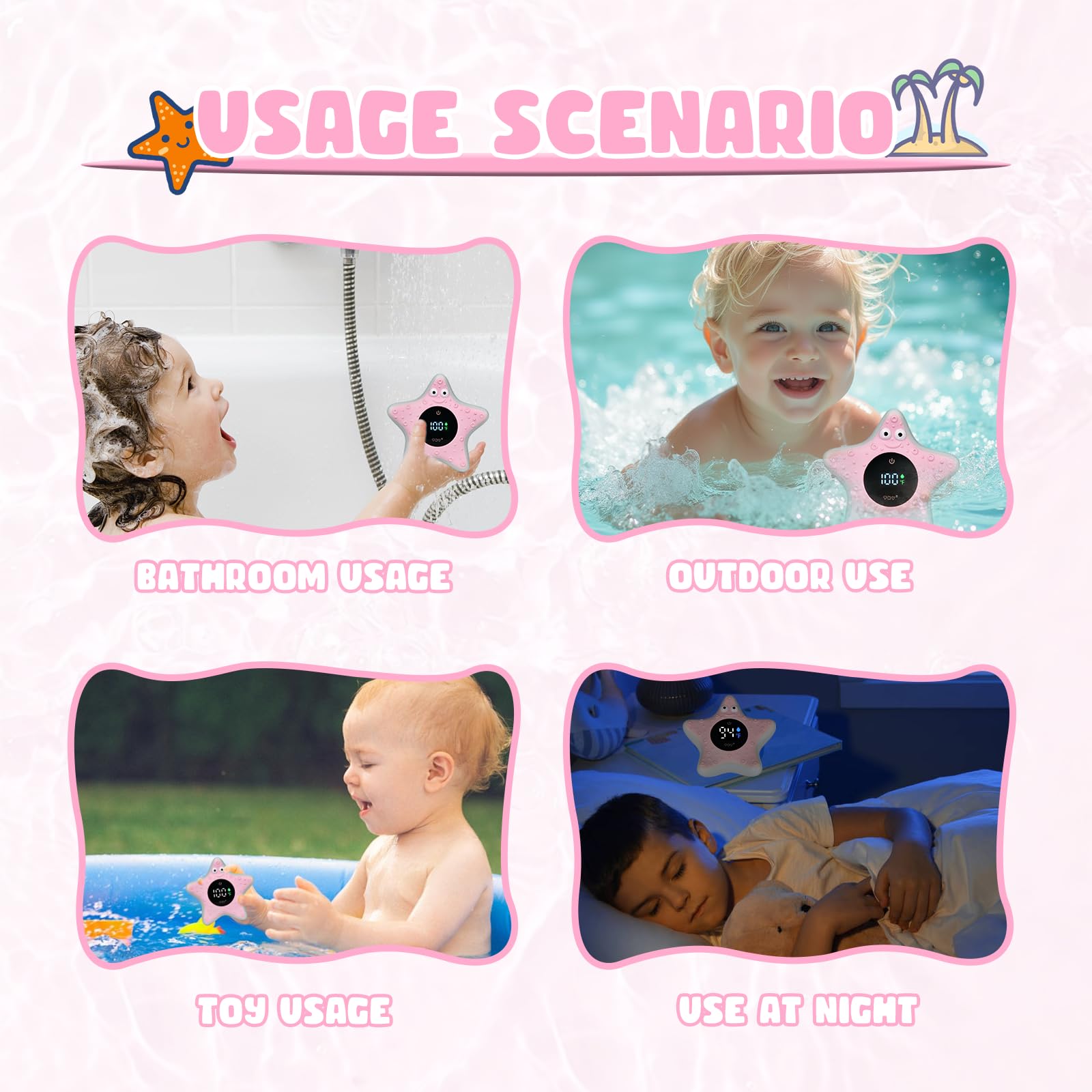 TKY infant safety bath time indicator alerts for ideal water conditions