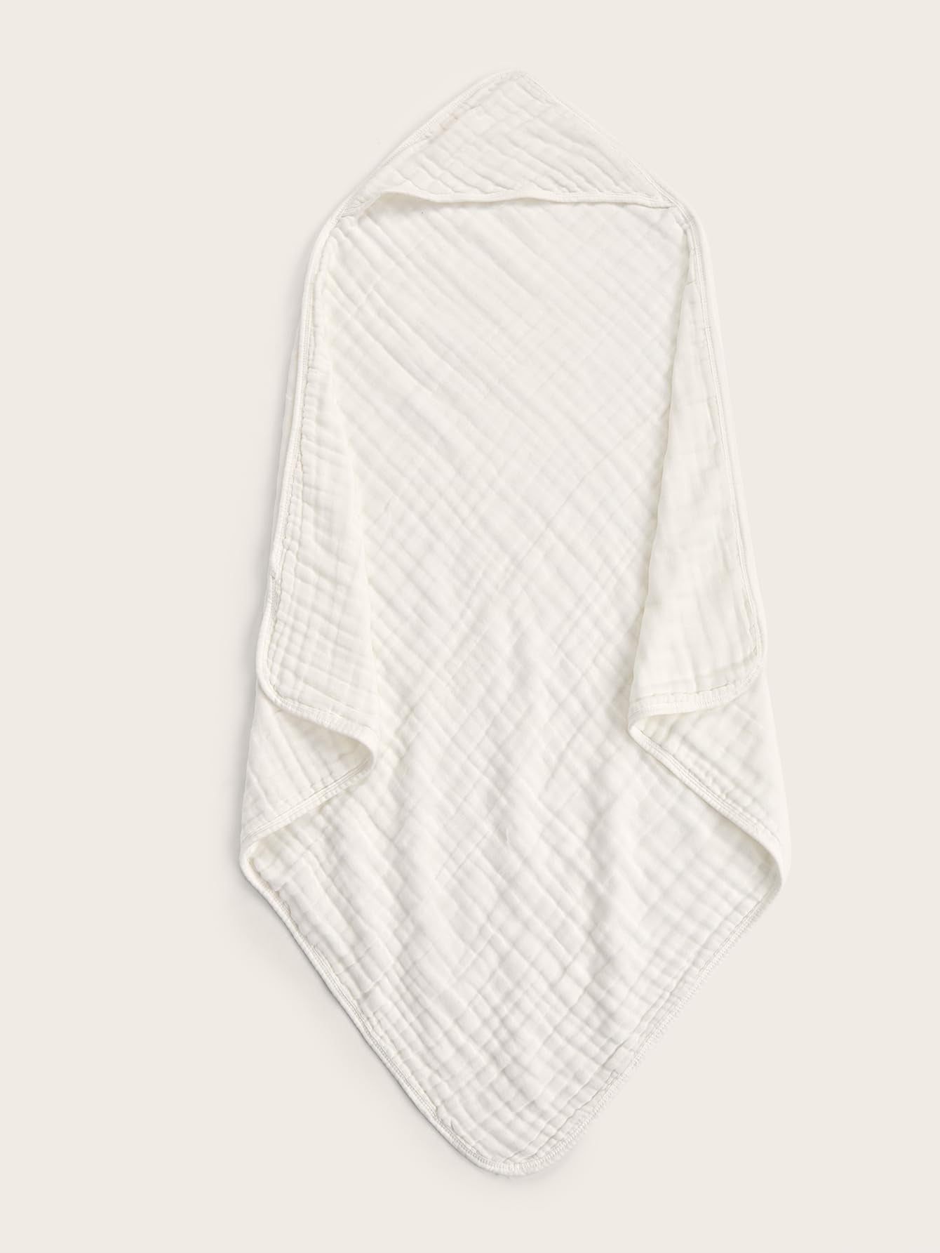 TMIELYBS Muslin Hooded Baby Towels hood detail with full coverage design