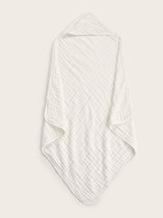 TMIELYBS Muslin Hooded Baby Towels hood detail with full coverage design