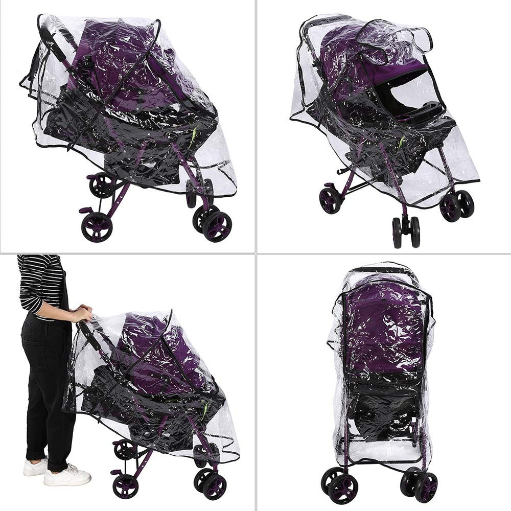 Tnfeeon odorless material keeps baby comfortable in light rain during strolls