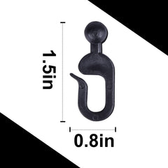 Tngan 36-pcs plastic hooks for mosquito netting enable quick gazebo setup.