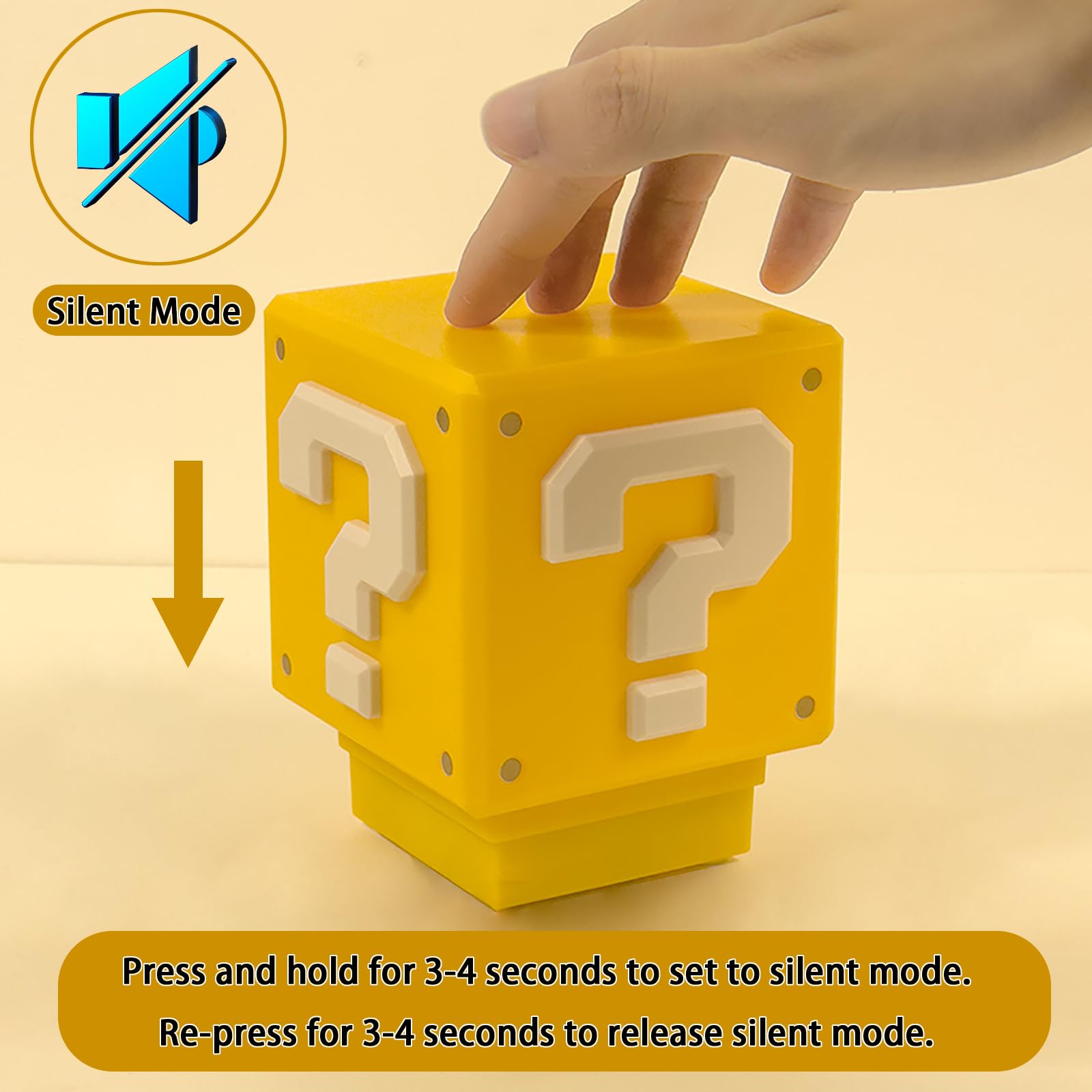 TNOKDY Super Bros night light compact 11x10x10 cm; fits desks.