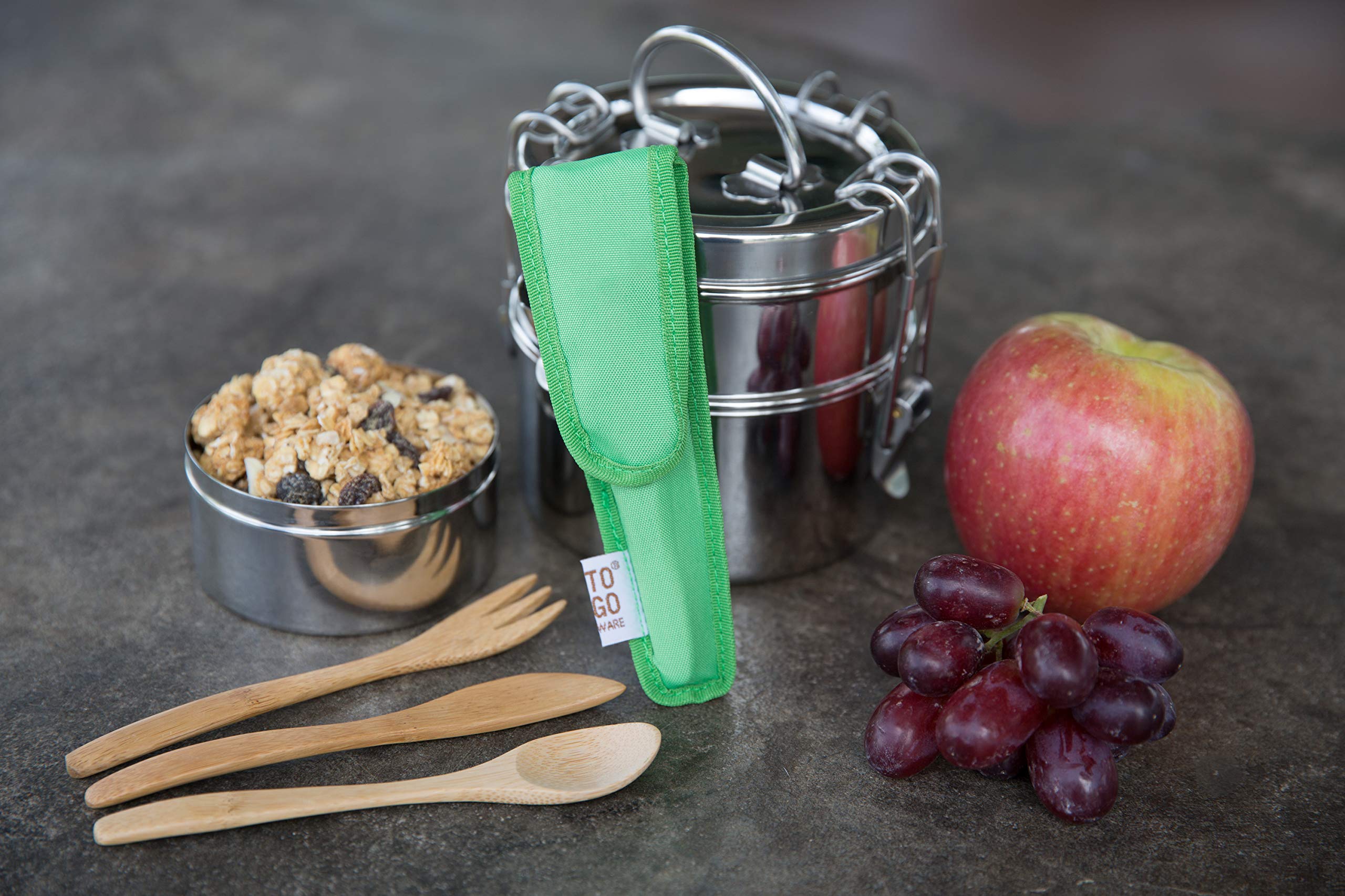 TO GO WARE eco-conscious pack highlighting durable, sustainable bamboo materials