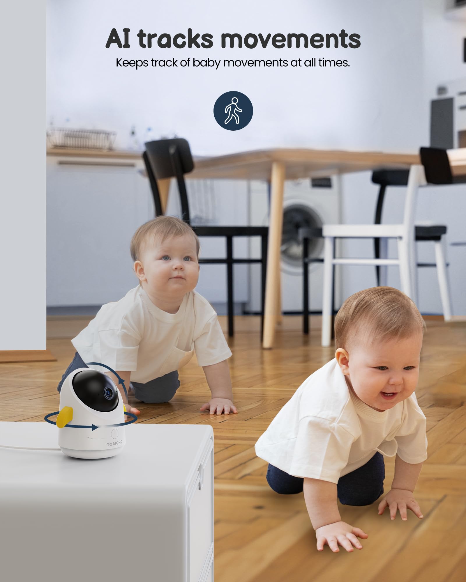 TOAIOHO baby monitor lullabies help soothe baby before bedtime.