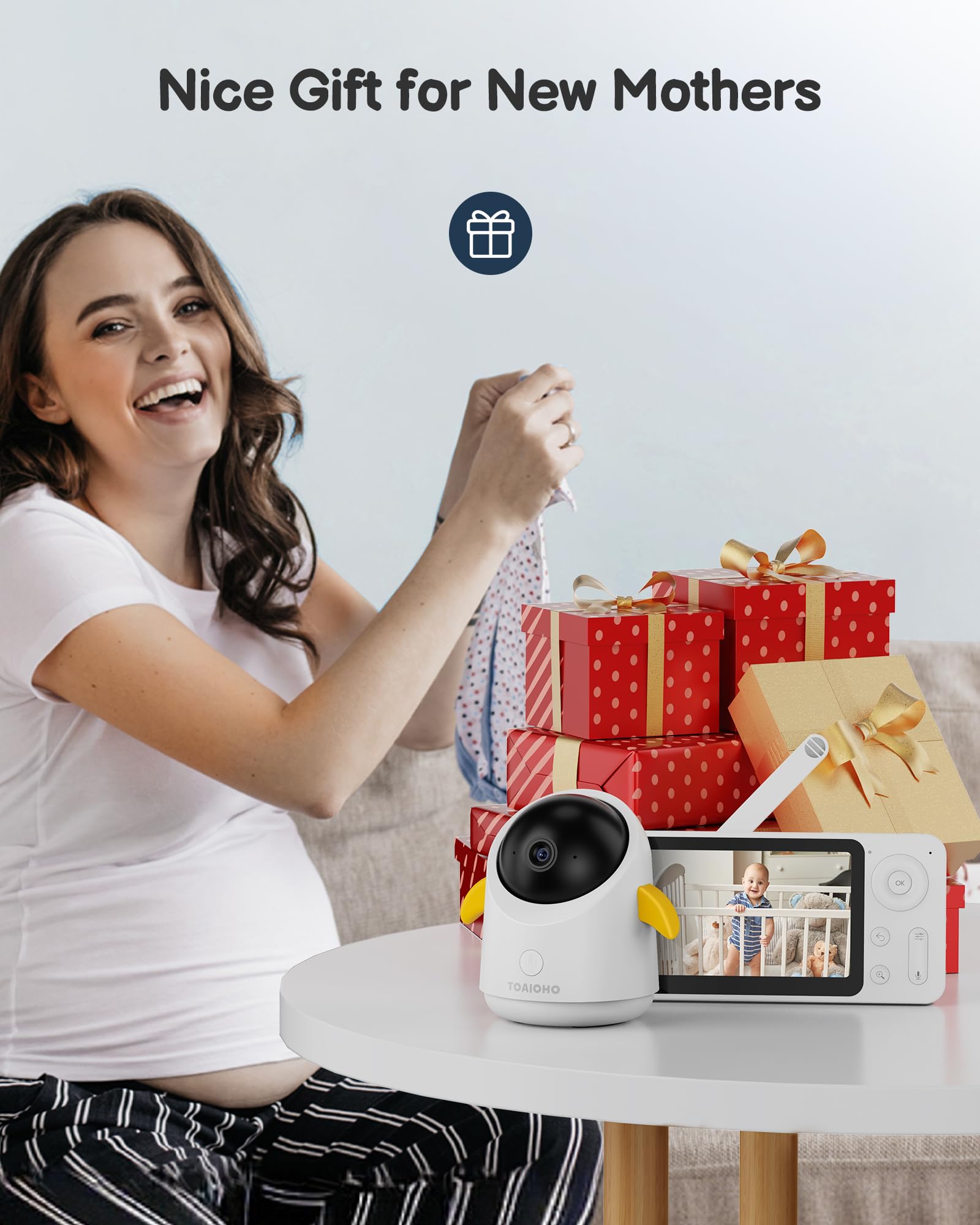 TOAIOHO baby monitor private no-wifi live-stream protects your privacy.