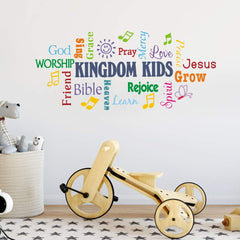 TOARTi door decal displays uplifting scripture for quick daily reflection and decor appeal.