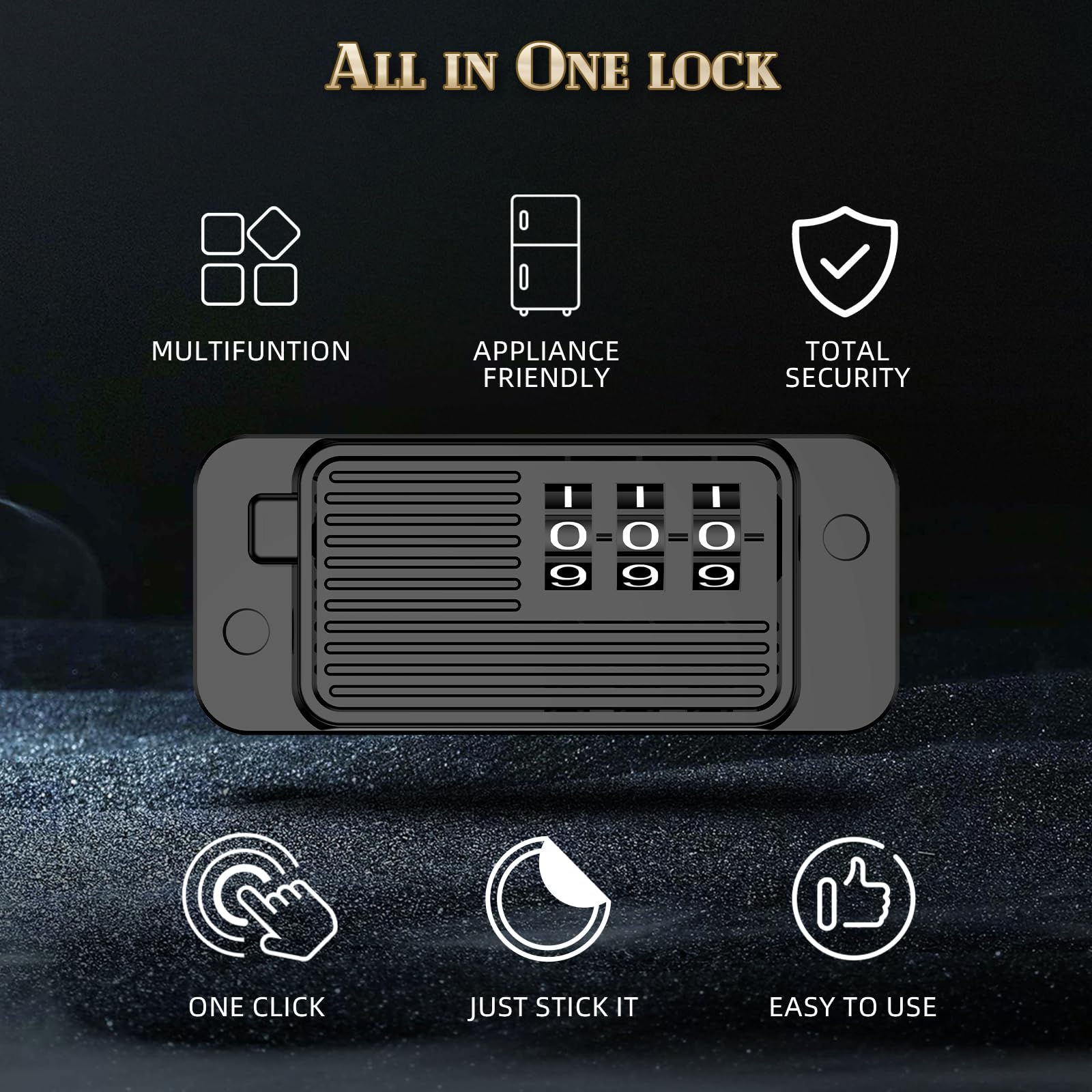 TOASAM lock setup shows customizable password in action