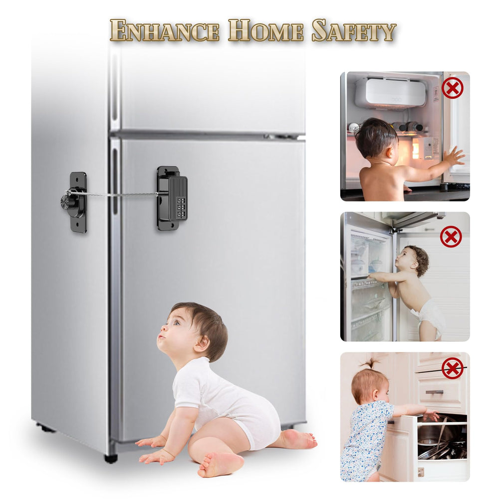 TOASAM lock snug-fit design on a cabinet or closet