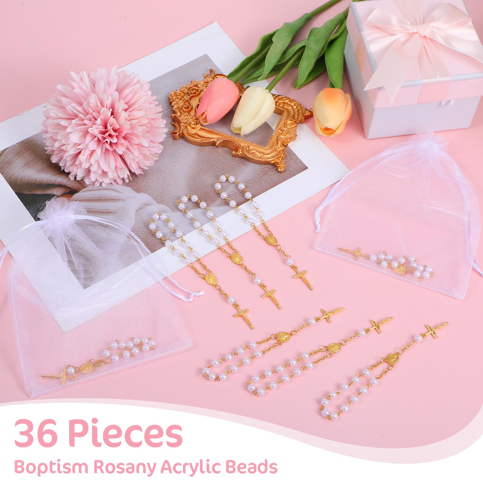 Tobeelec 36-piece set suitable for weddings, baby showers, christenings