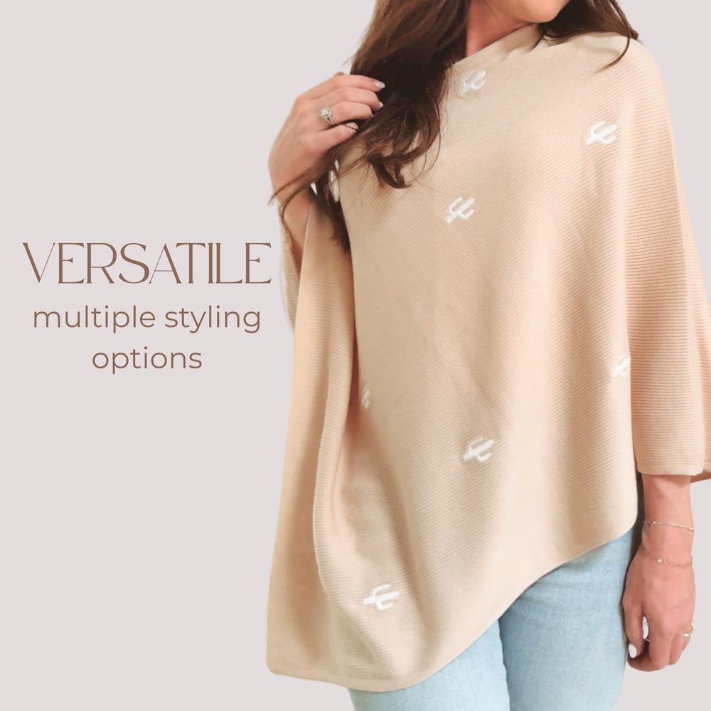 Toci Mom nursing cover used as scarf delivers versatile daily comfort.
