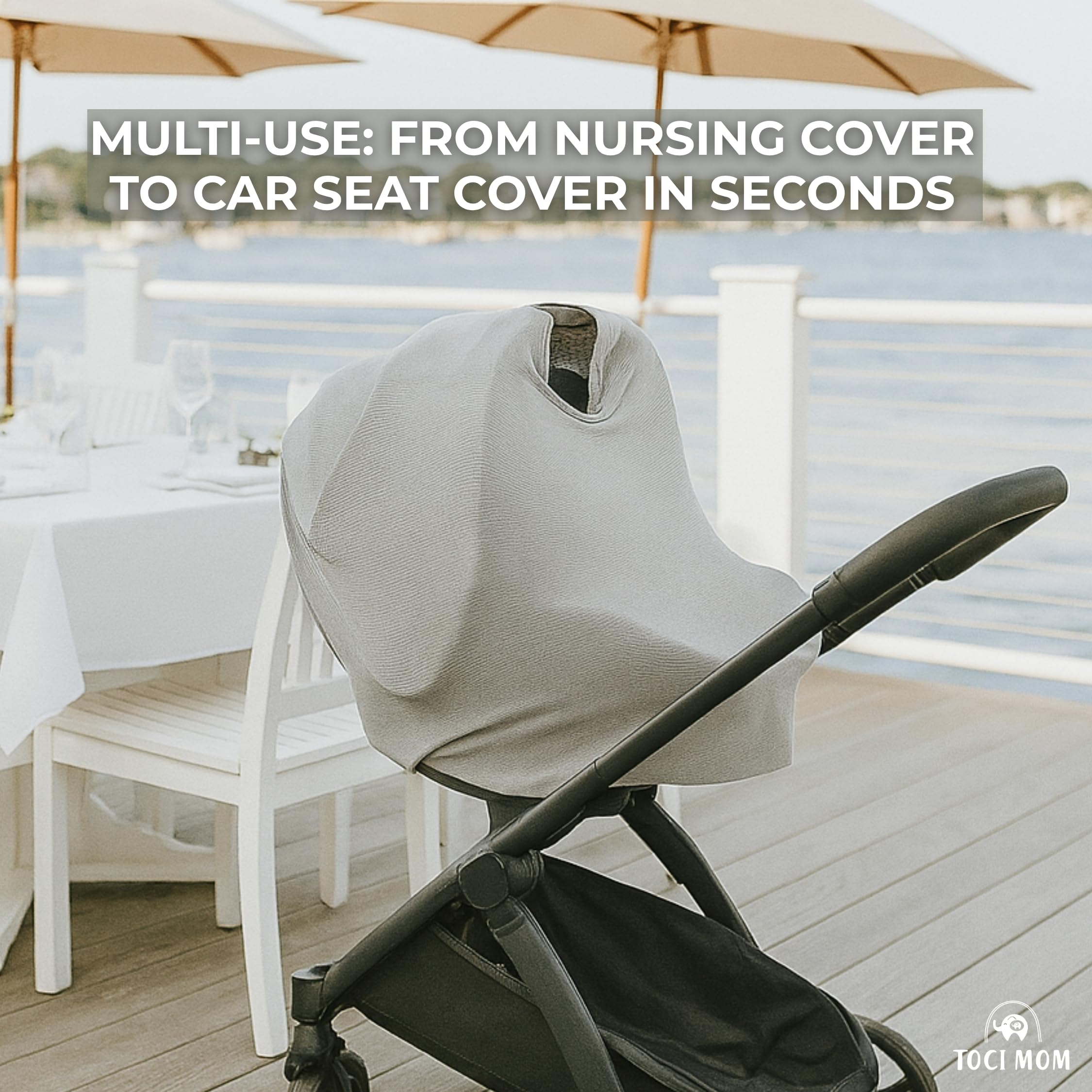 Toci Mom nursing cover poncho multiuse scarf ready for daily wear