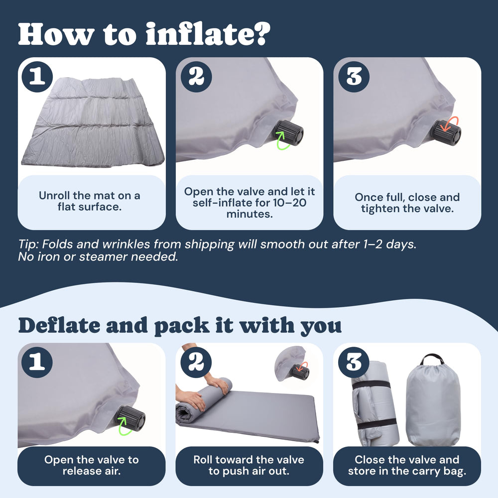 Todale Baby Play Mat foldable design for quick packing.