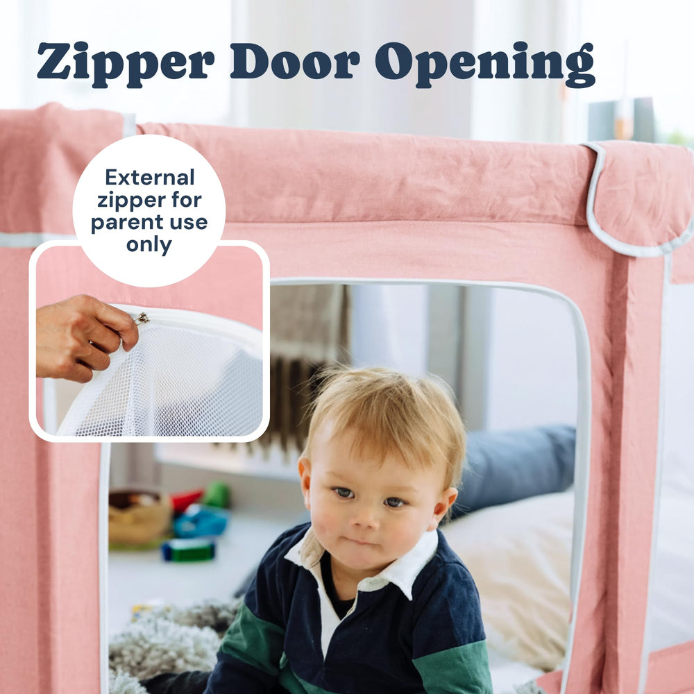 Todale Play Pen quick-dry fabric for easy cleanup after spills.