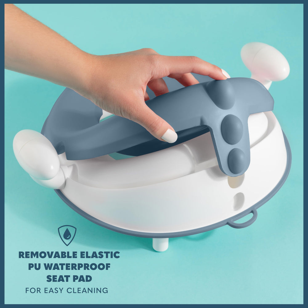 Todays Kids built-in storage loop keeps the seat neatly tucked away