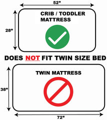 Todays Kids construction flat sheet in toddler bed, smooth and breathable for comfortable nights.