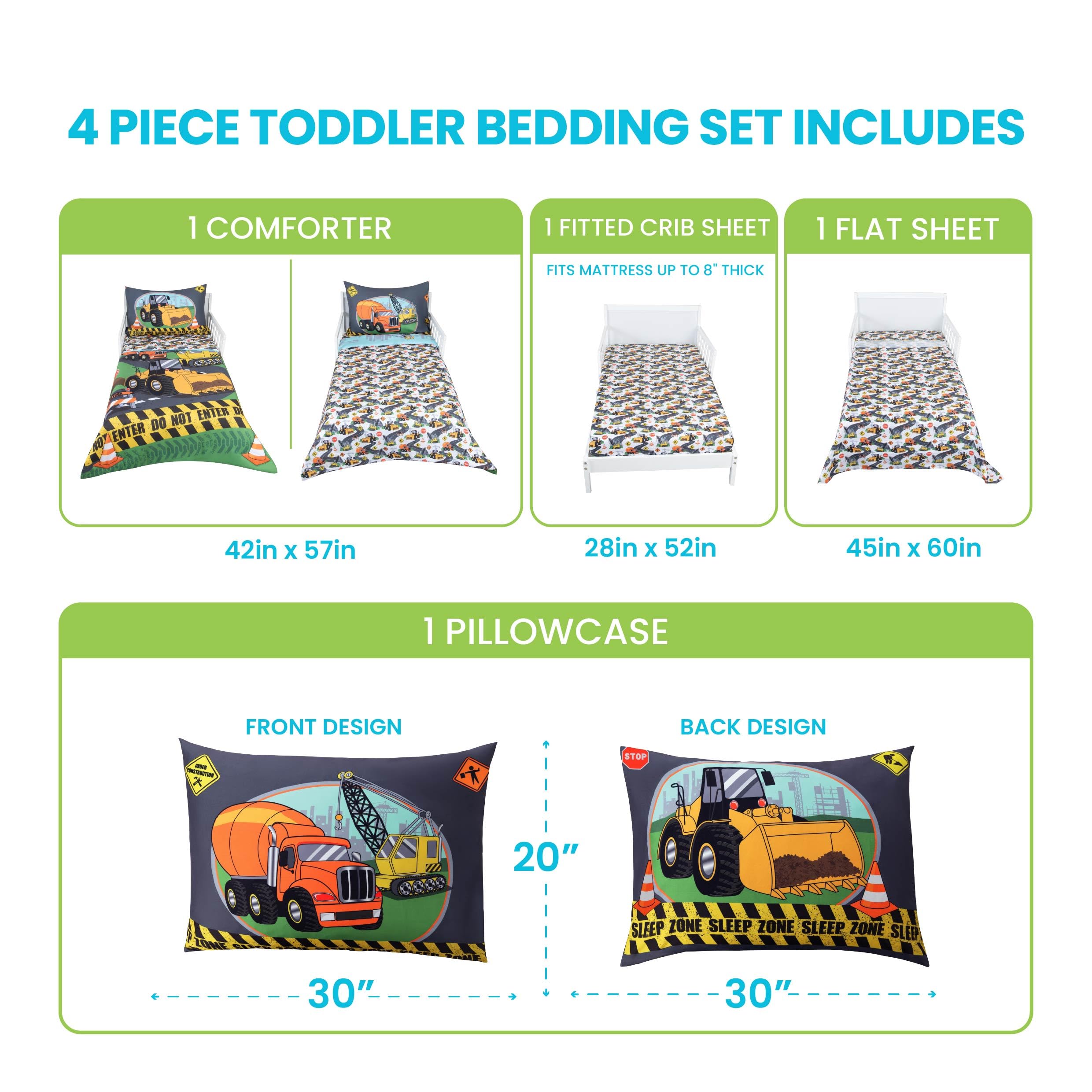 Todays Kids fitted bottom sheet on toddler bed, snug fit and soft fabric for cozy nights.