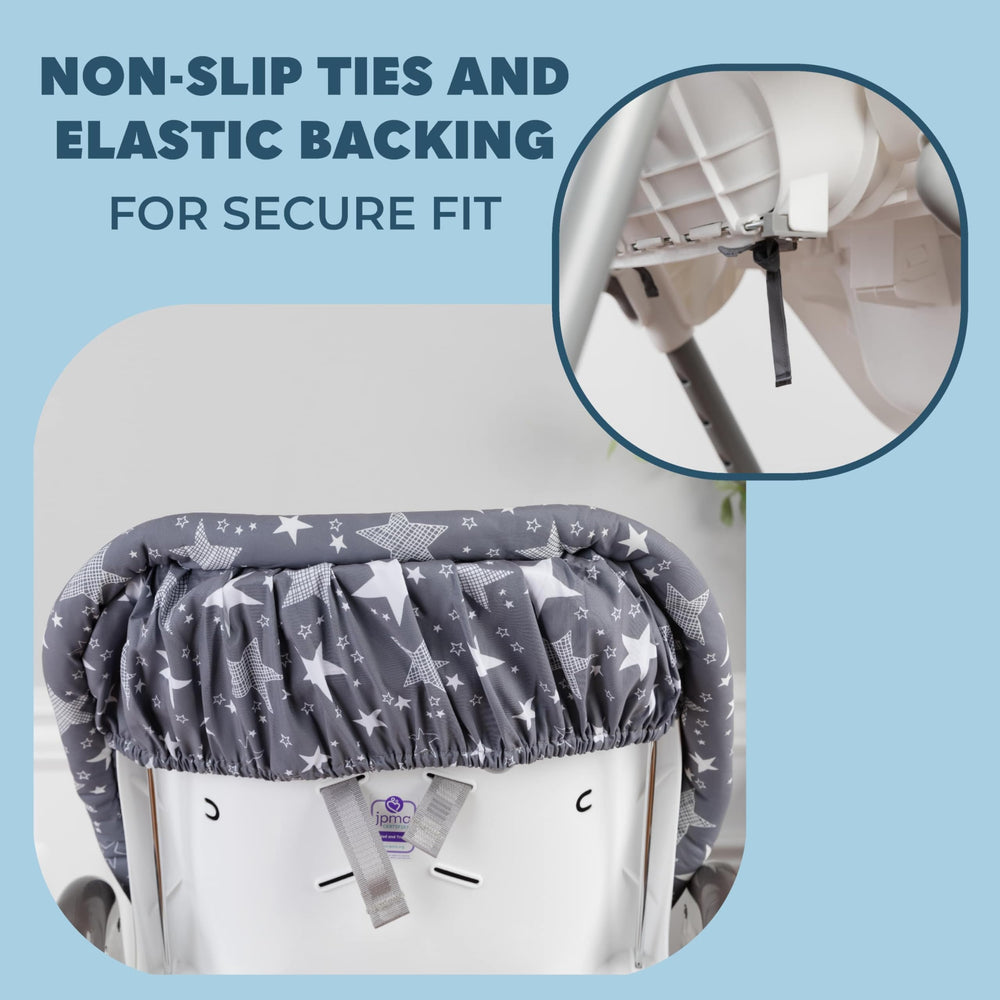 Todays Kids high chair pad easy-install design speeds everyday setup.