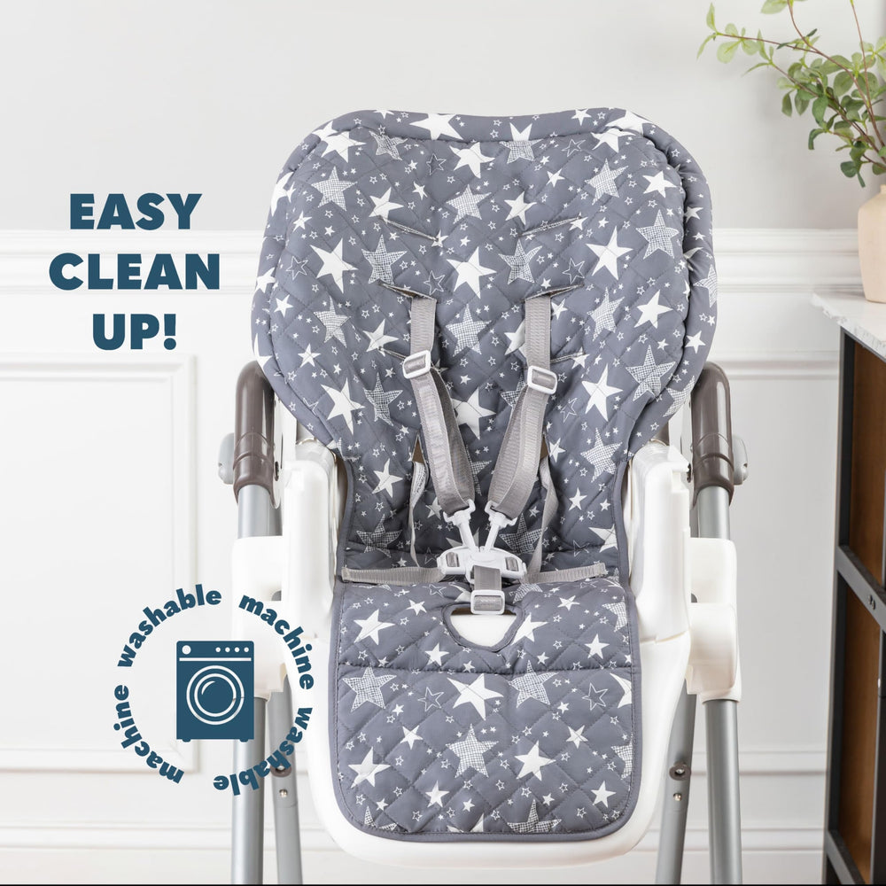 Todays Kids high chair pad fits 3-5-point harness chairs for safe seating.